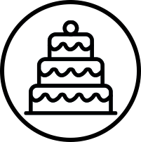 Birthday cake. icon
